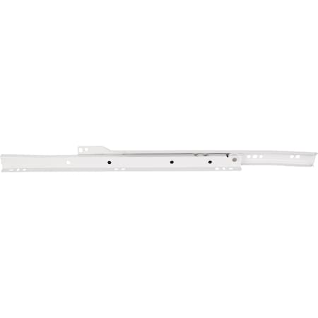 Hardware Resources 20" (500 mm) Economy Cream White Self-closing 3/4 extension Side Mount Epoxy Slide - Builder Pack 2050